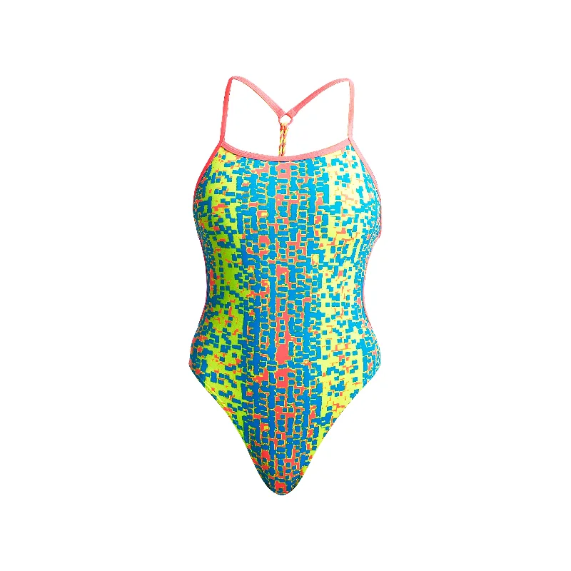 Mesh-core swimwear -SECOND SKIN | LADIES TWISTED ONE PIECE