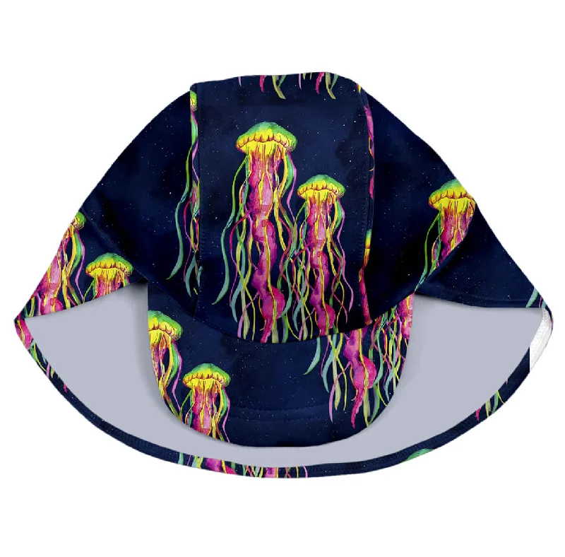 Strap-fit swimwear -Midnight Jellyfish Swim Hat