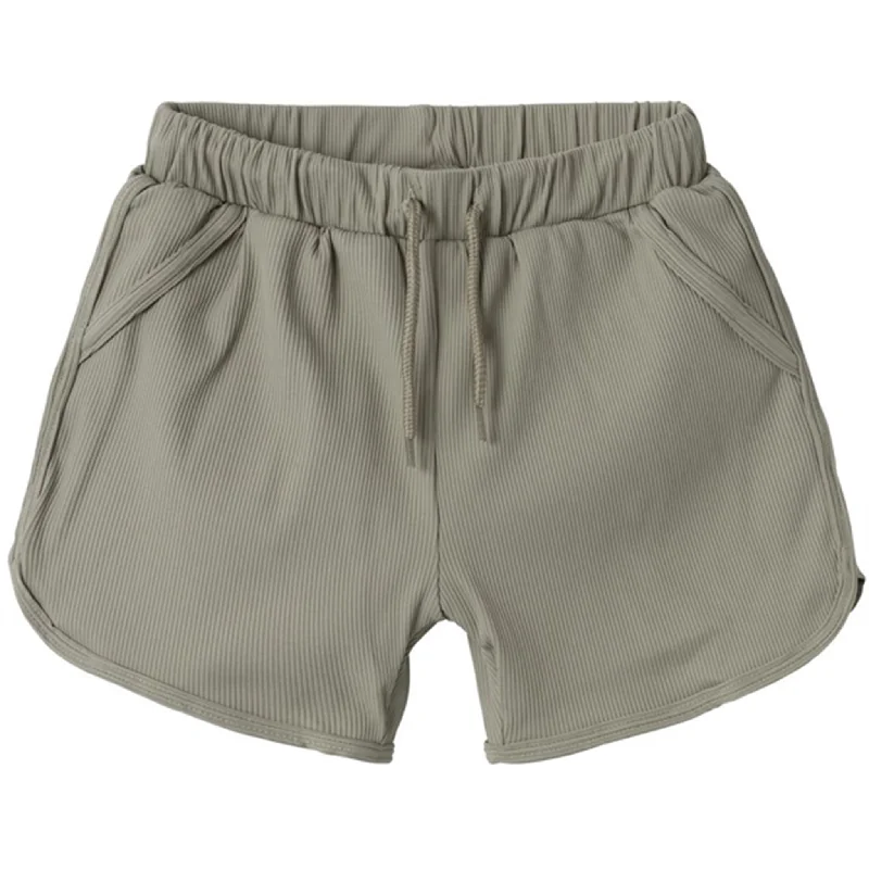 Blush Air Sports Short for Layering -Lil'Atelier Dried Sage Farley Swim Shorts