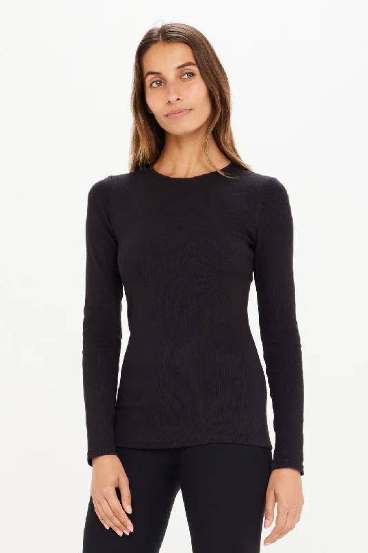 Free Plum Sports Top for Freedom -Chrissy Long Sleeve | Black