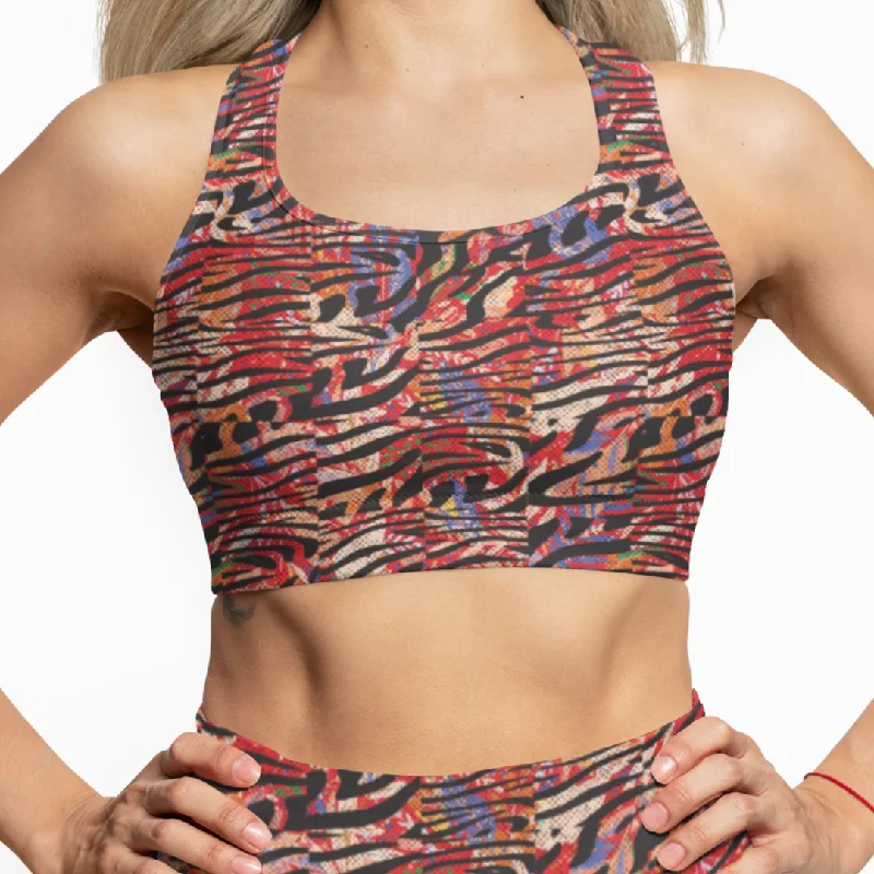 Graphite X-Flow Sports Top for Fitness -Cropped Top | Serengeti