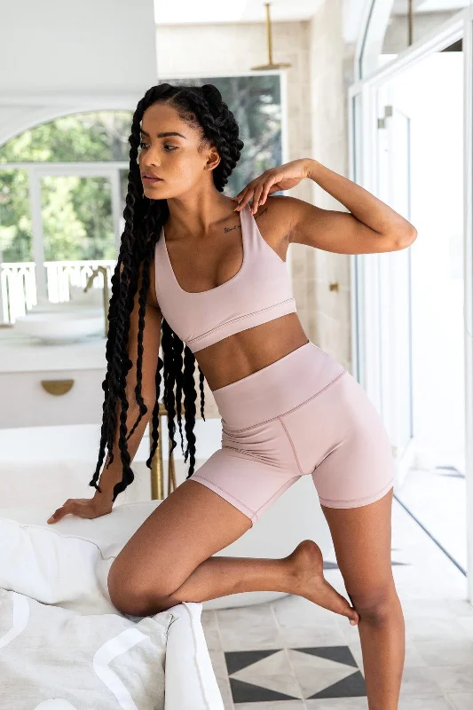 Graphite Blush Sports Top for Motion -Desert Mauve Watu Crop