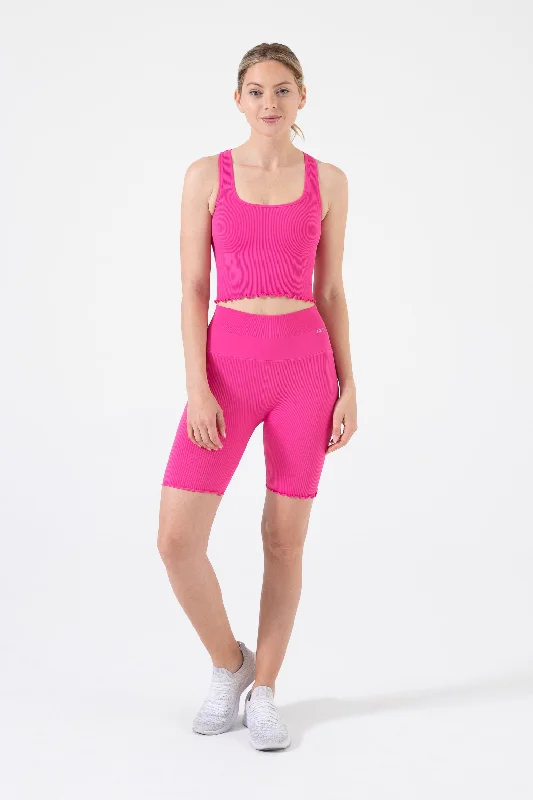 Blush Matte Sports Top for Strength -FOR THE FRILL RACER