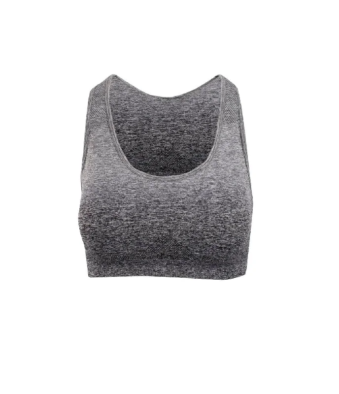 Violet Slim Sports Top for Teens -Ladies Seamless Crop Top - Dark Marle