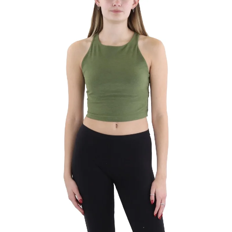 Plum Pad Sports Top for Pattern -Womens Yoga Fitness Crop Top